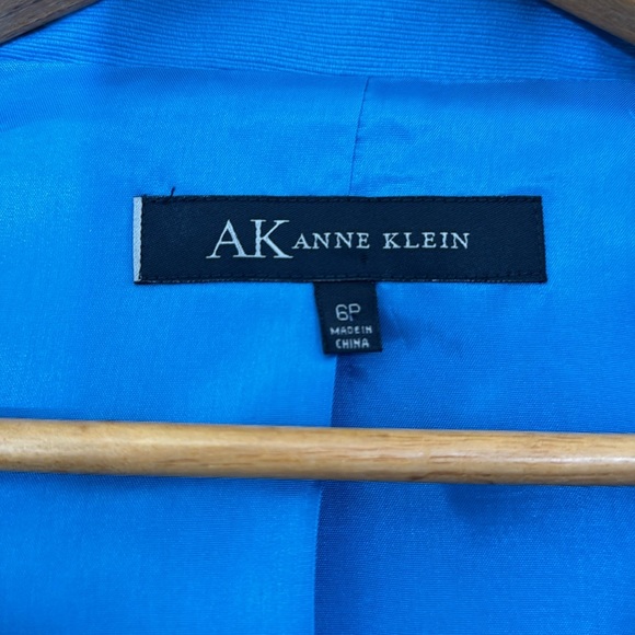 Anne Klein 100% Cotton Blue Blazer Size 6p - Picture 5 of 9